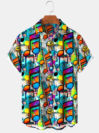 men's tie dye shirt front view