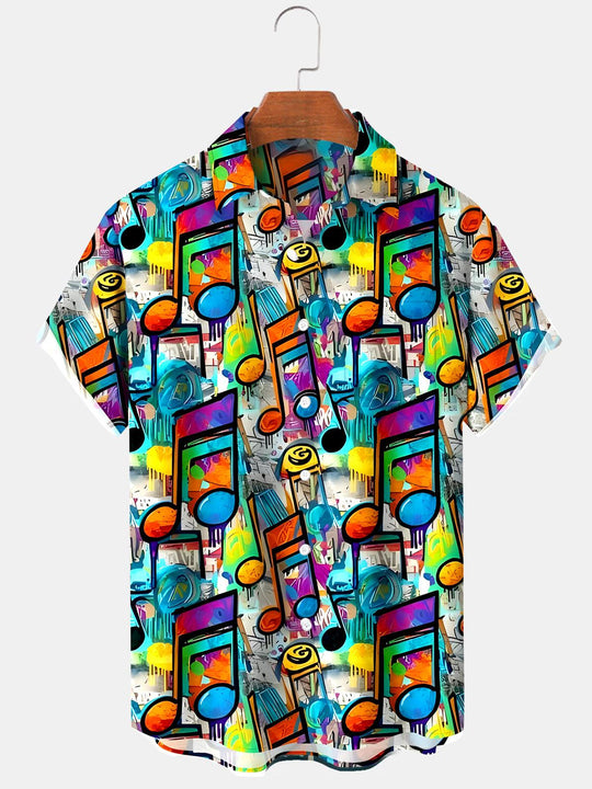 men's tie dye shirt front view