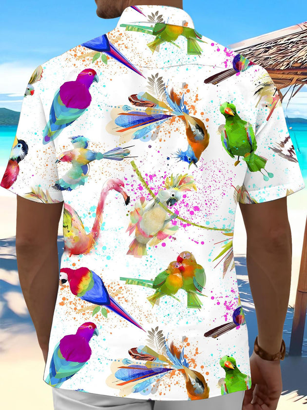 men's tropical shirt side view