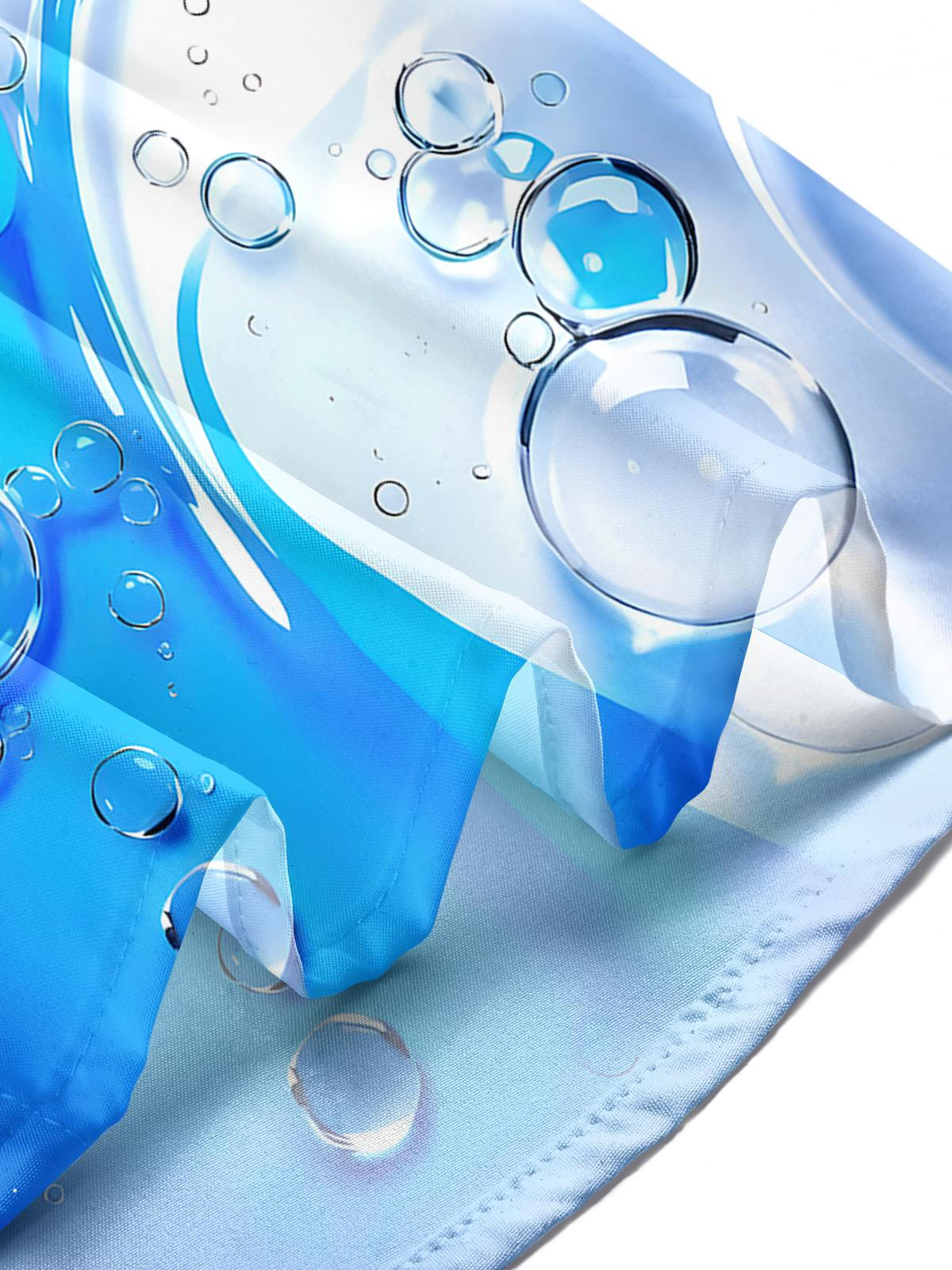 Hawaiian Abstract Water Drop Men's Pocket Short Sleeve Shirts