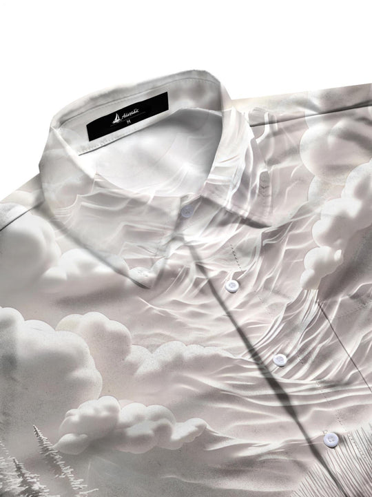 men's short sleeve shirt side view