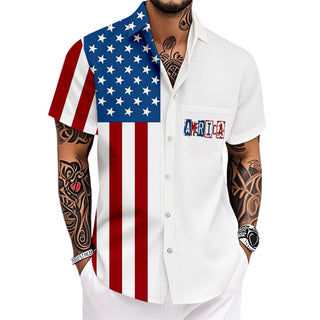 men's Hawaiian shirt Independence Day view 8