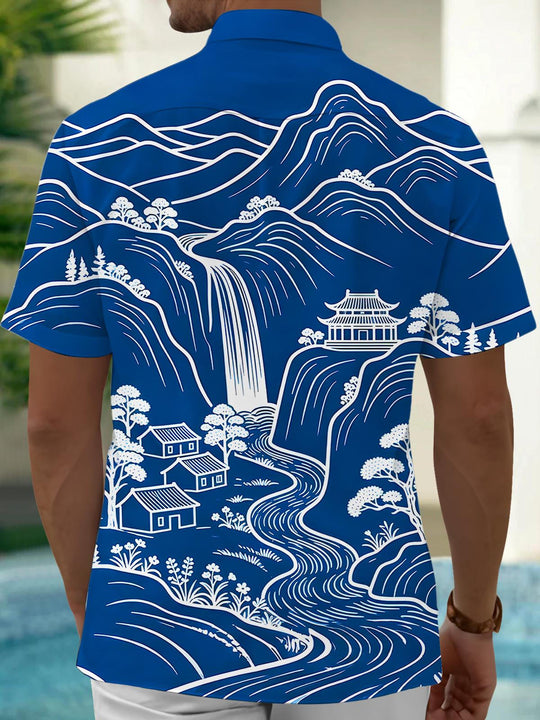 men's pocket shirt back view