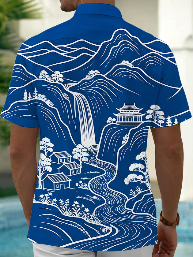 men's pocket shirt back view