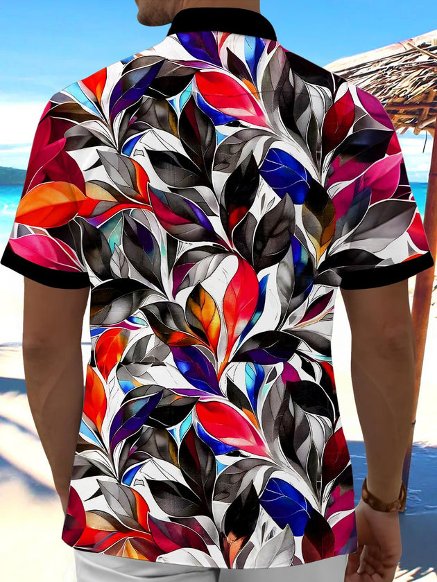 men's aloha shirt back view