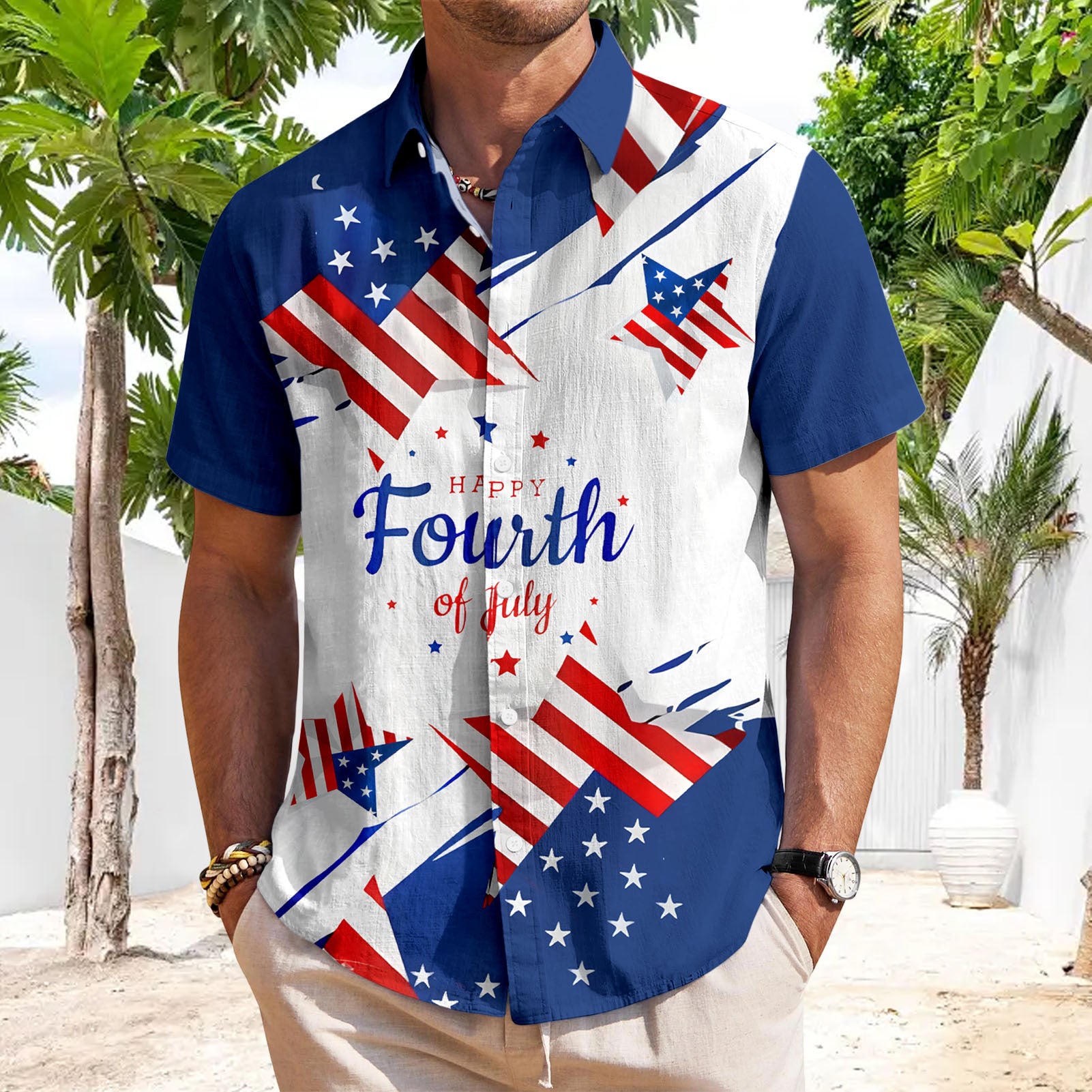 men's casual shirt Independence Day view 26