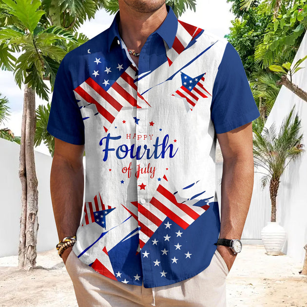 men's casual shirt Independence Day view 26