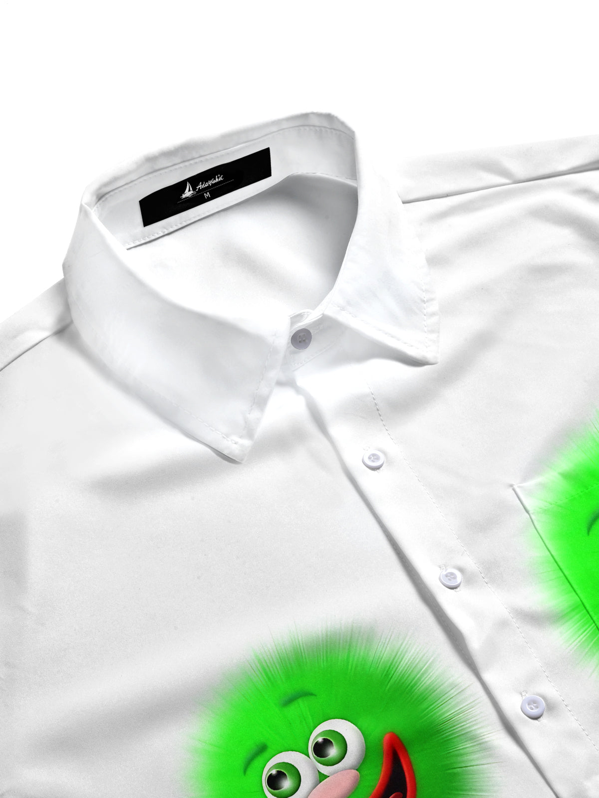 Funny Print Men's Pocket Short Sleeve Shirts