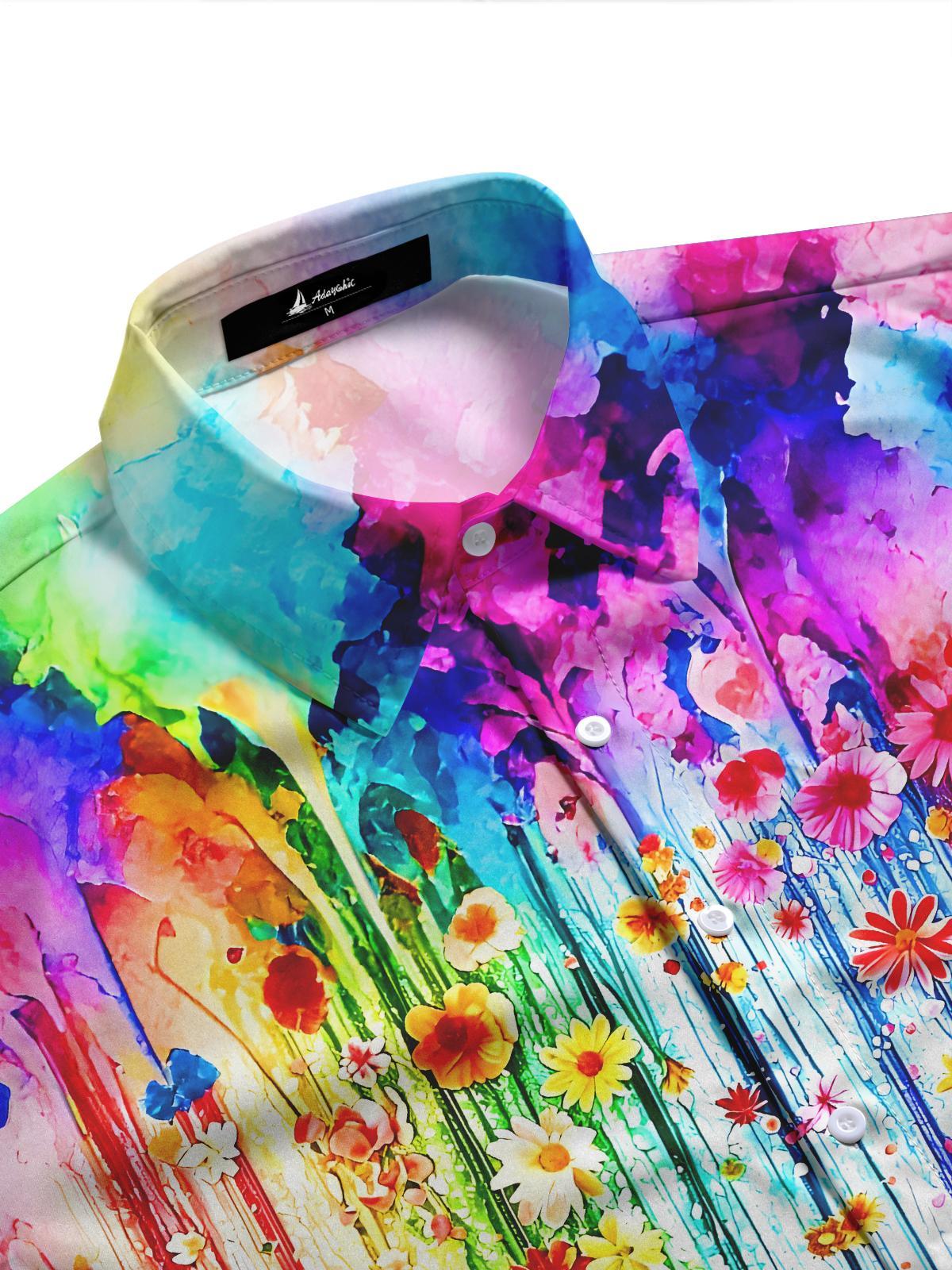 women's tie-dye shirt side view