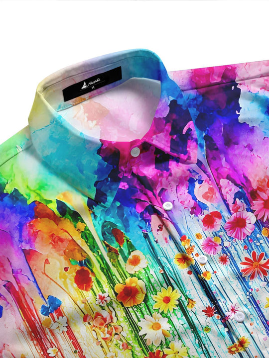 women's tie-dye shirt side view