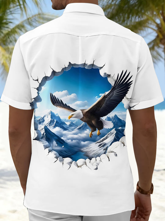 men's patriotic shirt back view
