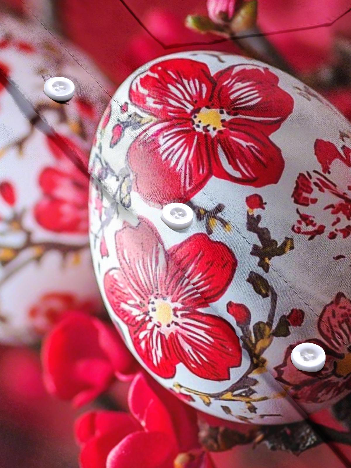 Easter Egg Print Men's Pocket Short Sleeve Shirts