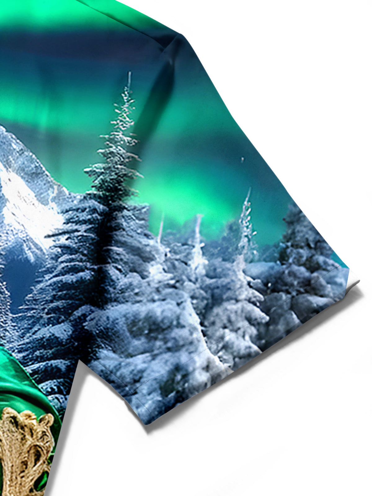 Aurora Forest Men's Pocket Short Sleeve Shirts