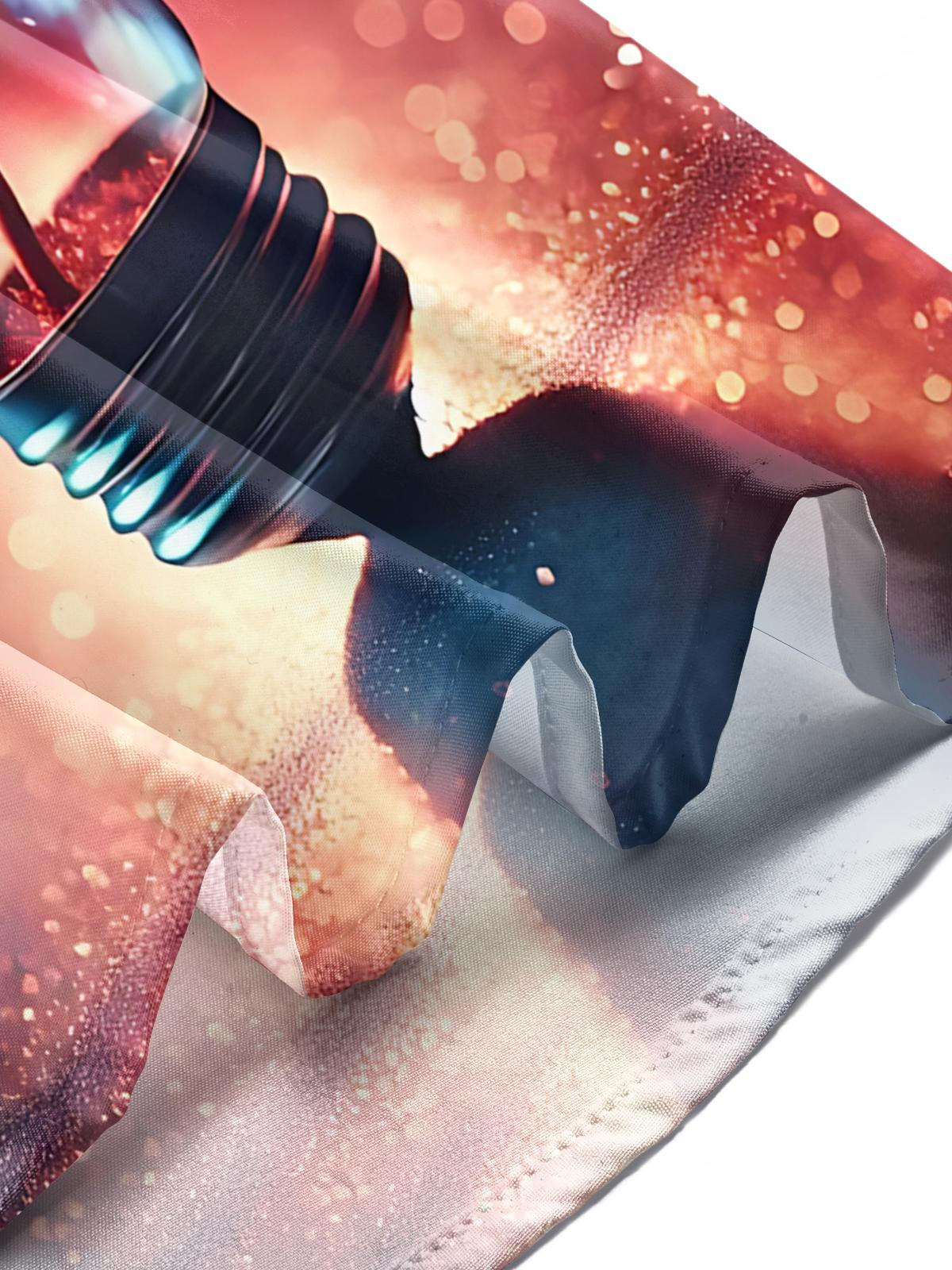 Rose Bulb Print Men's Pocket Short Sleeve Shirts