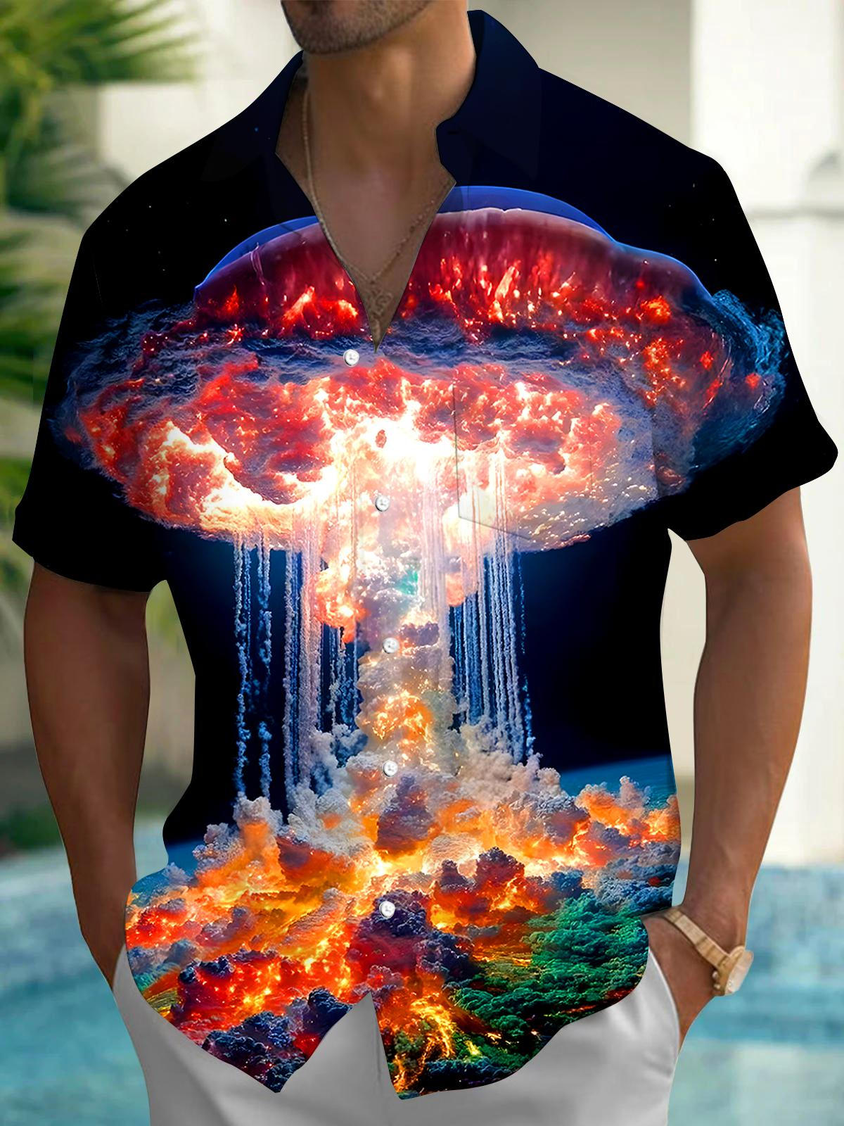 Universe Men's Pocket Short Sleeve Shirts