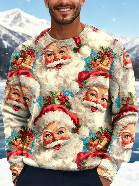 men's Christmas shirt front view holiday party