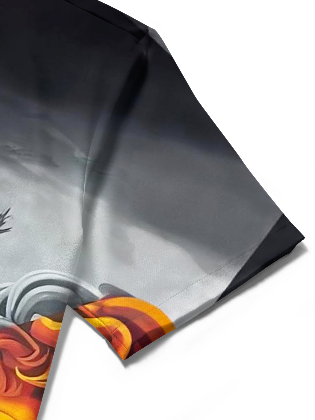 Sculpture Palm Tree Art Print Men's Pocket Short Sleeve Shirts