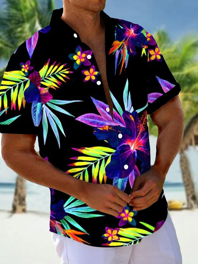 men's patterned sweater shirt front view