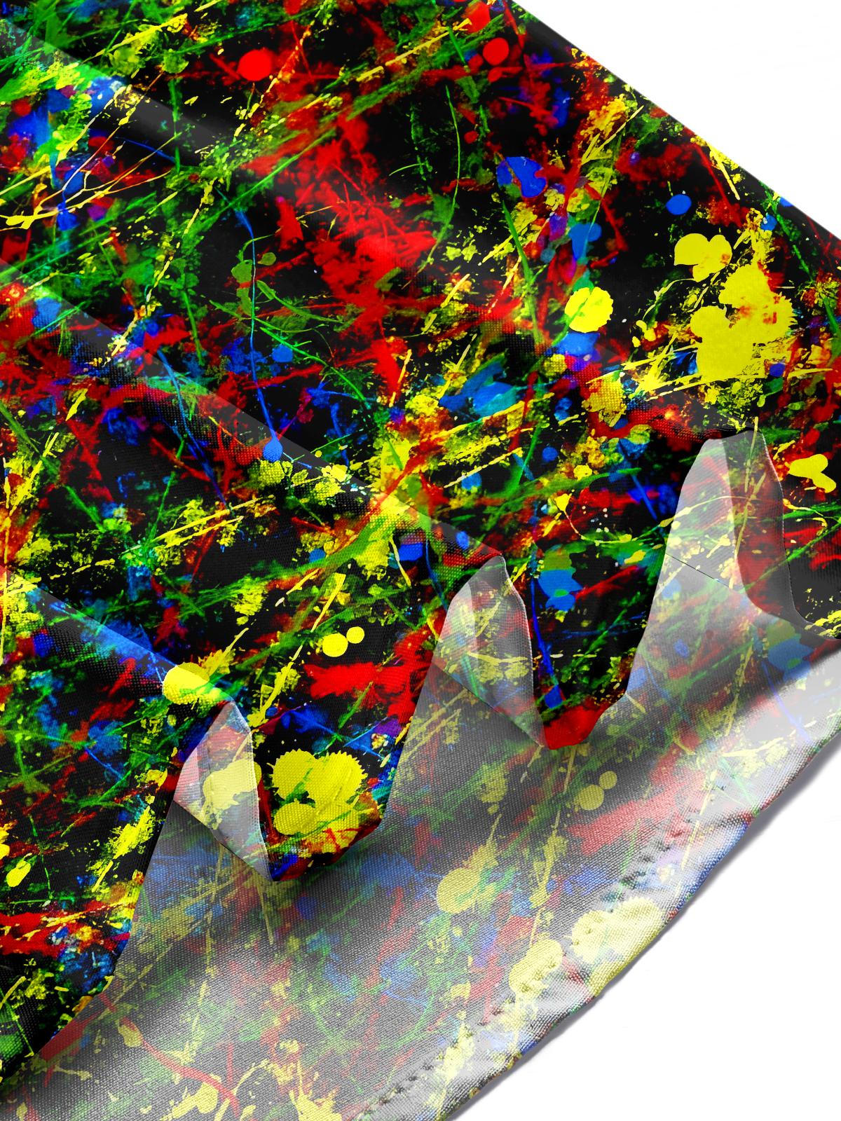 Tie Dye Men's Pocket Long Sleeve Shirts