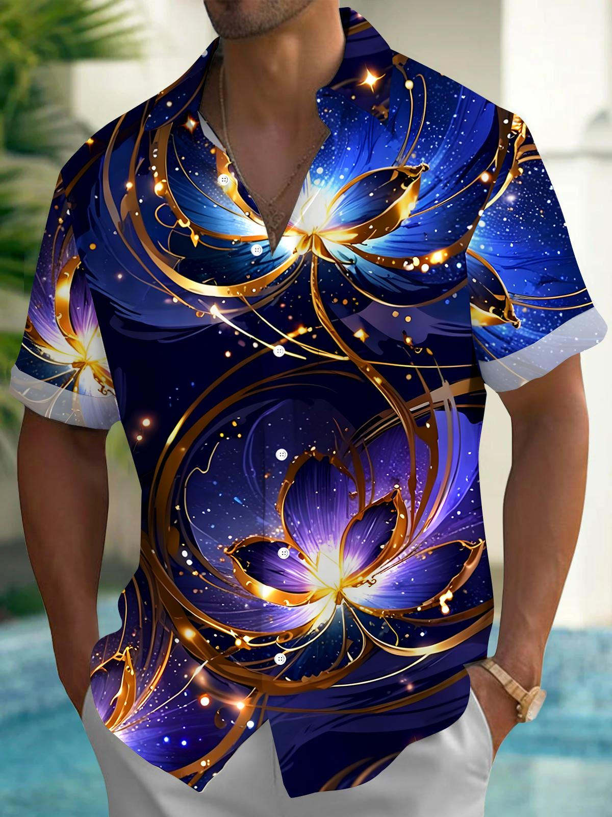 Lotus Men's Pocket Short Sleeve Shirts