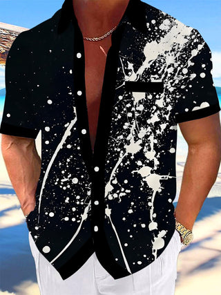 men's tie dye shirt front view
