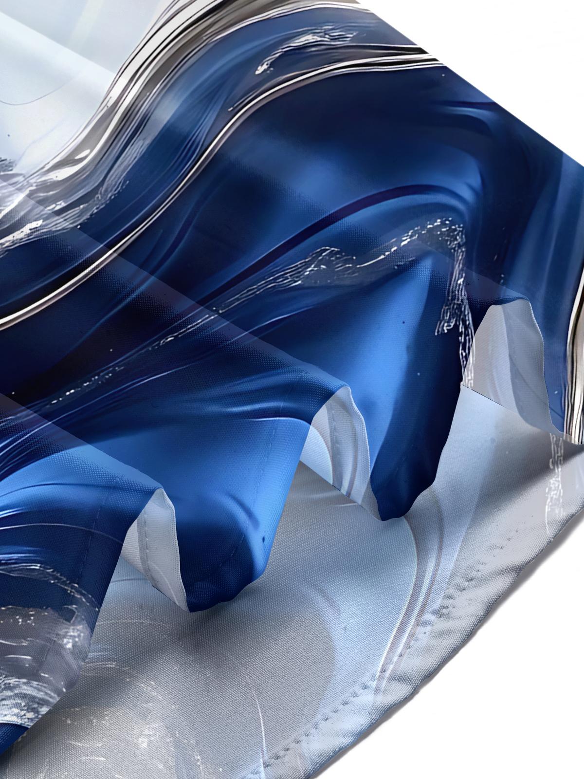 Abstract Print Men's Pocket Short Sleeve Shirts