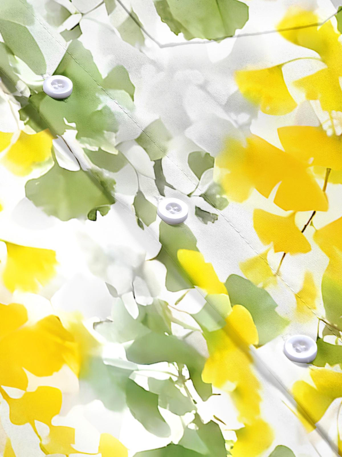 Hawaiian Leaf Men's Pocket Short Sleeve Shirts