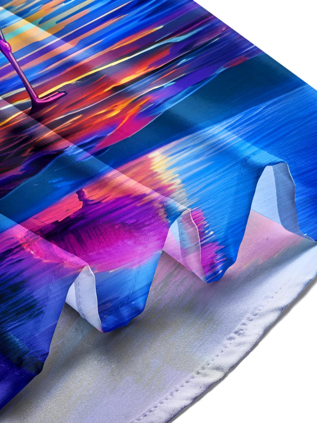 Hawaiian Flamingo Men's Pocket Short Sleeve Shirts