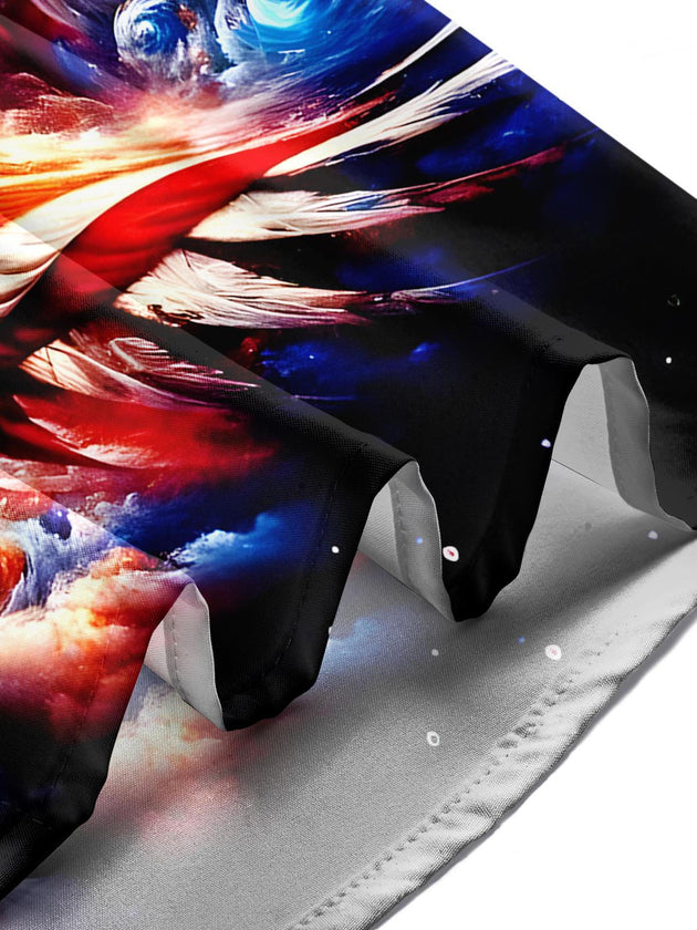 men's eagle print shirt Independence Day