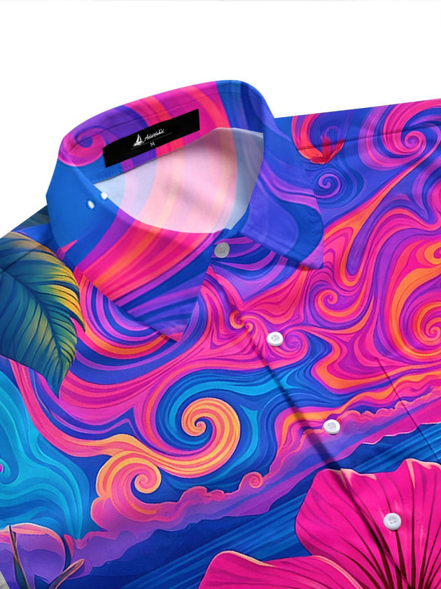 men's tropical shirt side view
