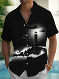 Lighthouse Men's Pocket Short Sleeve Shirts