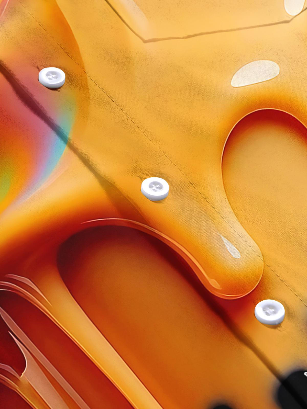 Bubble Tea Art Print Men's Pocket Short Sleeve Shirts