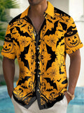 Halloween Men's Pocket Short Sleeve Shirts