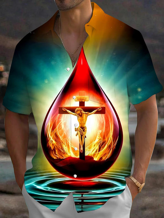 men's shirt front view