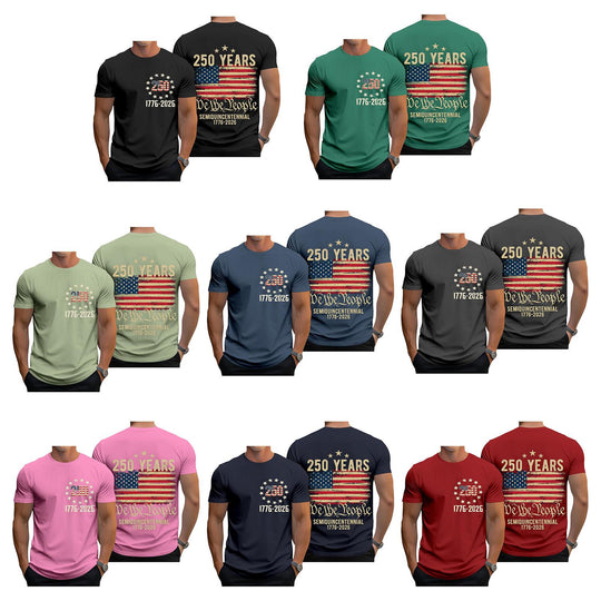 men's art print graphic t-shirt back view