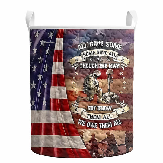 Men's red white blue star quilted hamper storage bin casual resort wear lifestyle scene for Independence Day