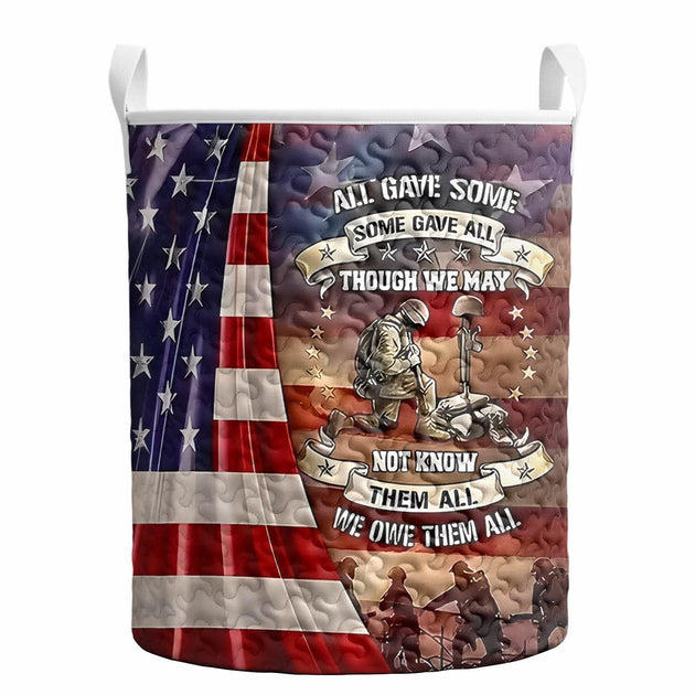 Men's red white blue star quilted hamper storage bin casual resort wear lifestyle scene for Independence Day