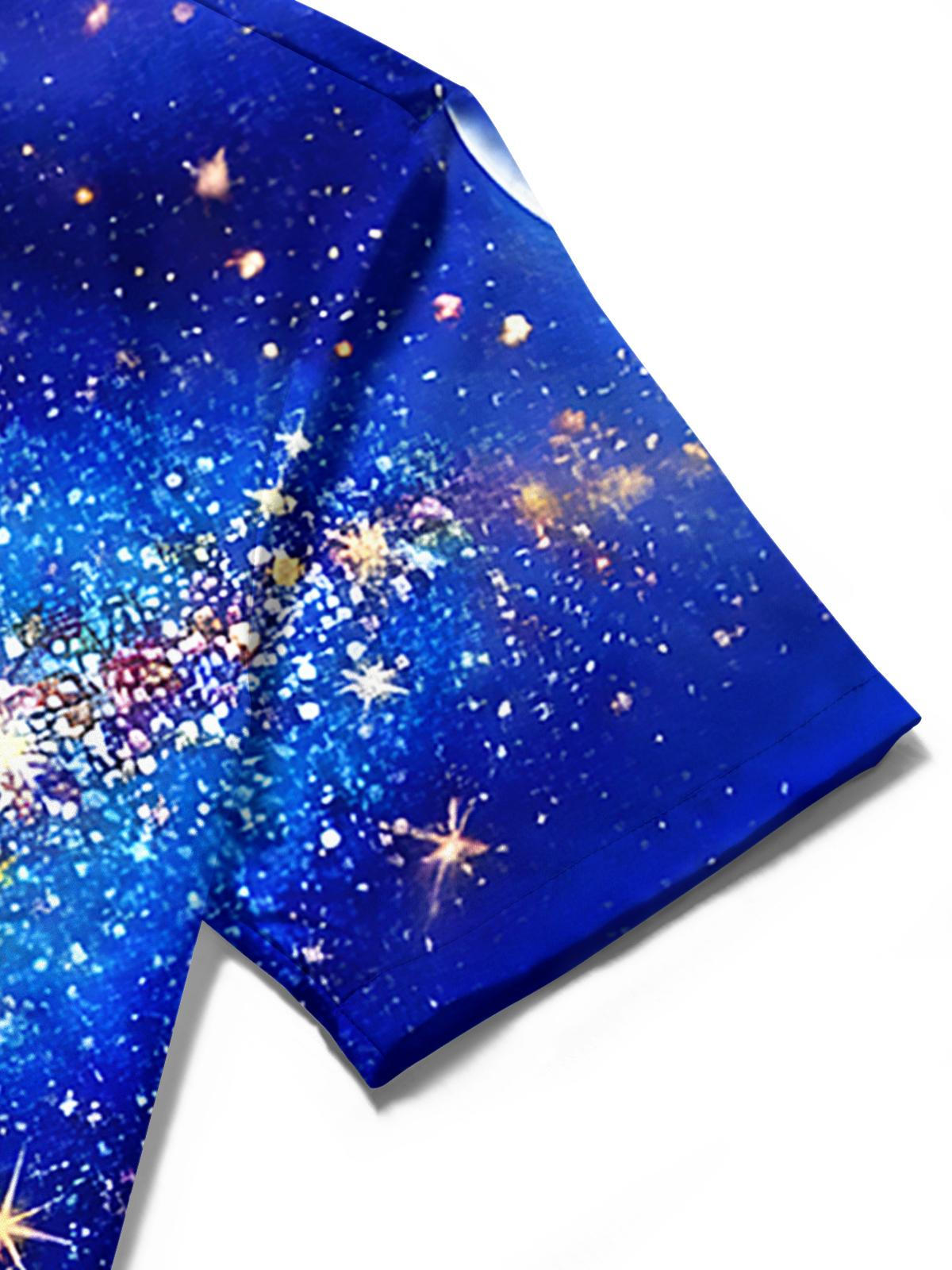 men's Hawaiian shirt close-up short sleeve