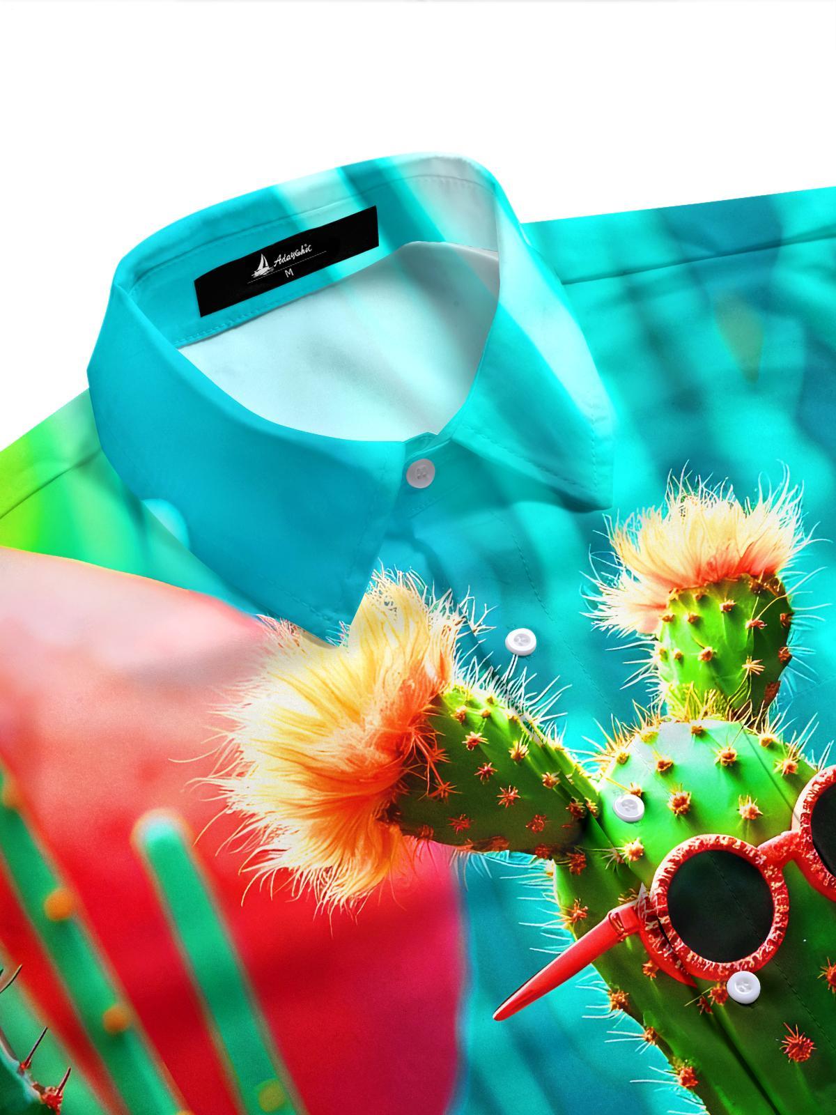 men's southwestern pattern shirt side view