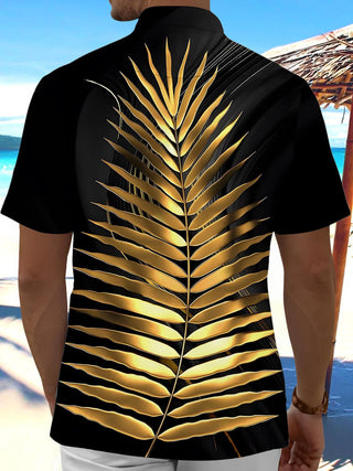 men's short sleeve shirt side view
