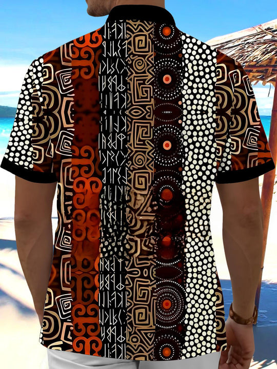 men's retro style shirt back view