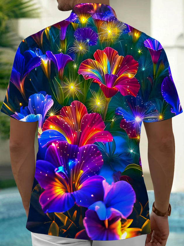 men's aloha shirt back view
