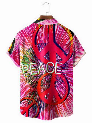 men's tye dye shirt back view
