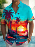 Hawaiian Men's Pocket Short Sleeve Shirts