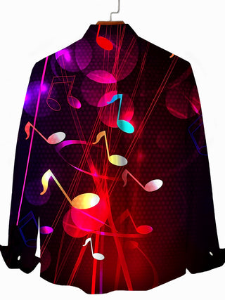men's band shirt back view