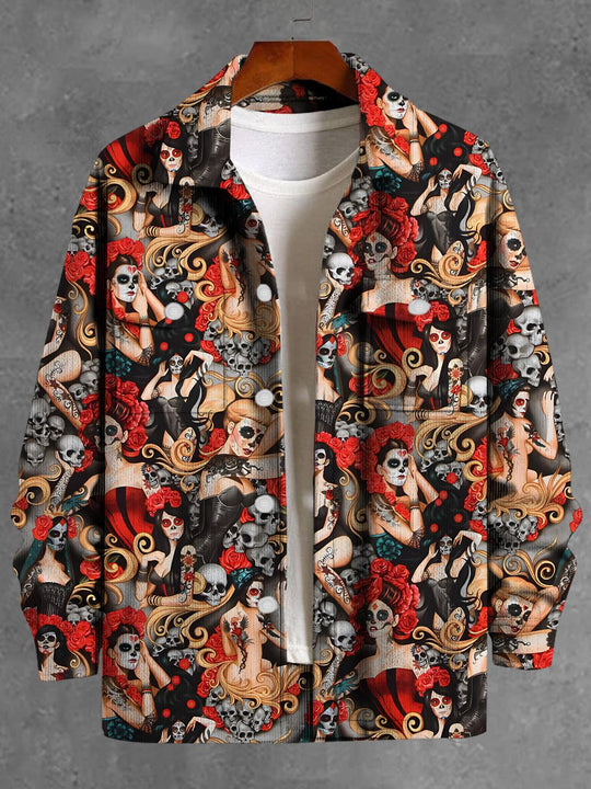 men's vintage style shirt front view