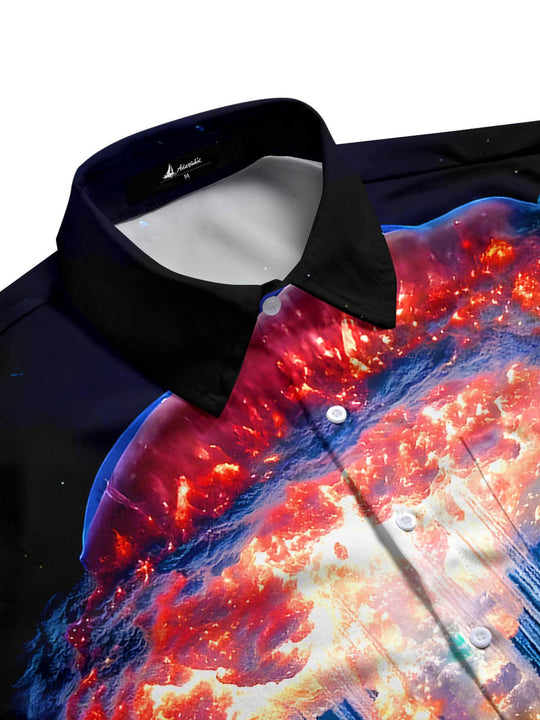 men's short sleeve shirt side view