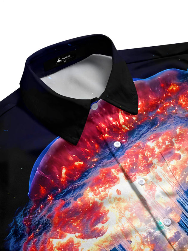 men's short sleeve shirt side view