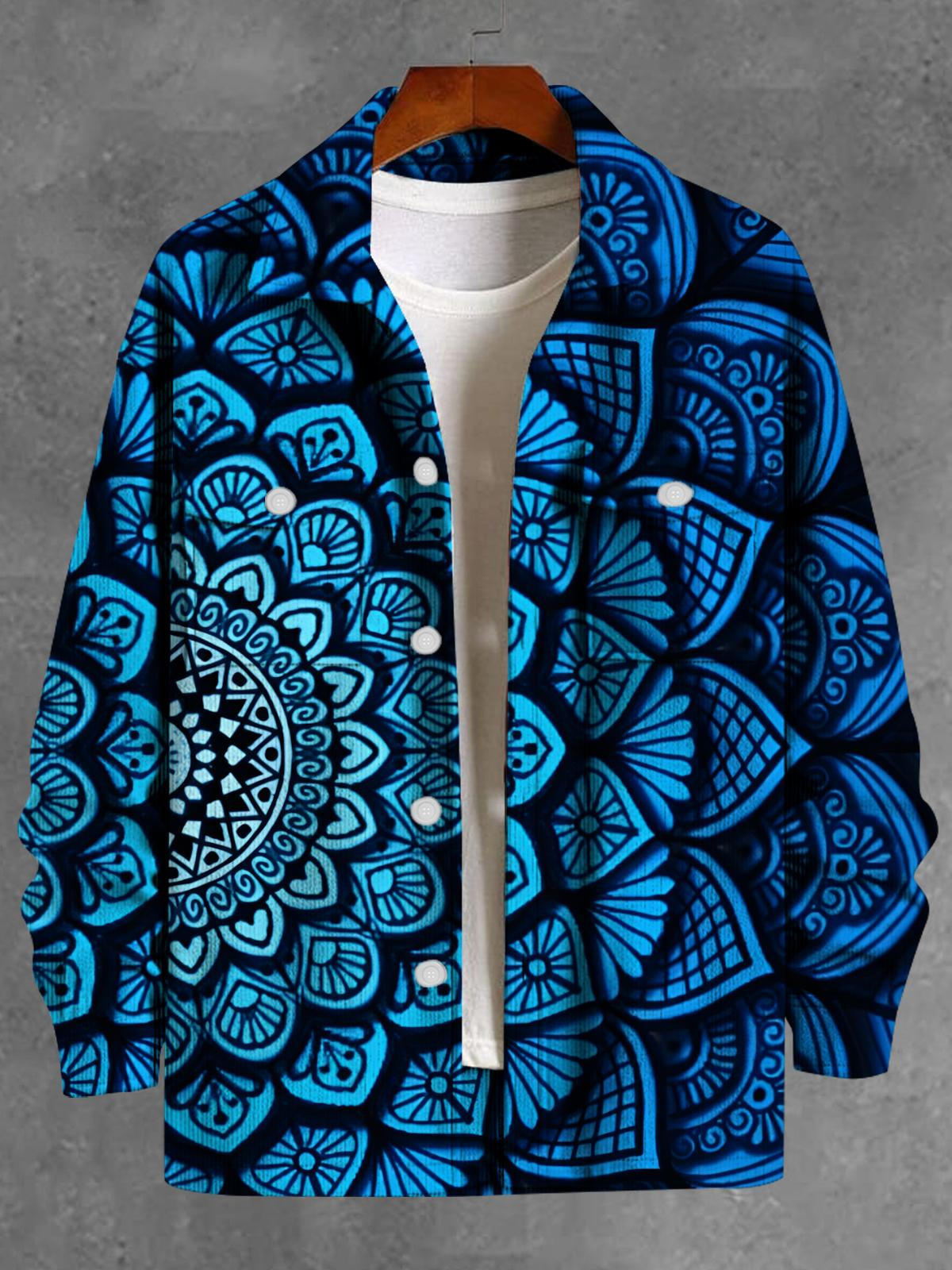 Retro Ethnic Long Sleeve Men's Jacket