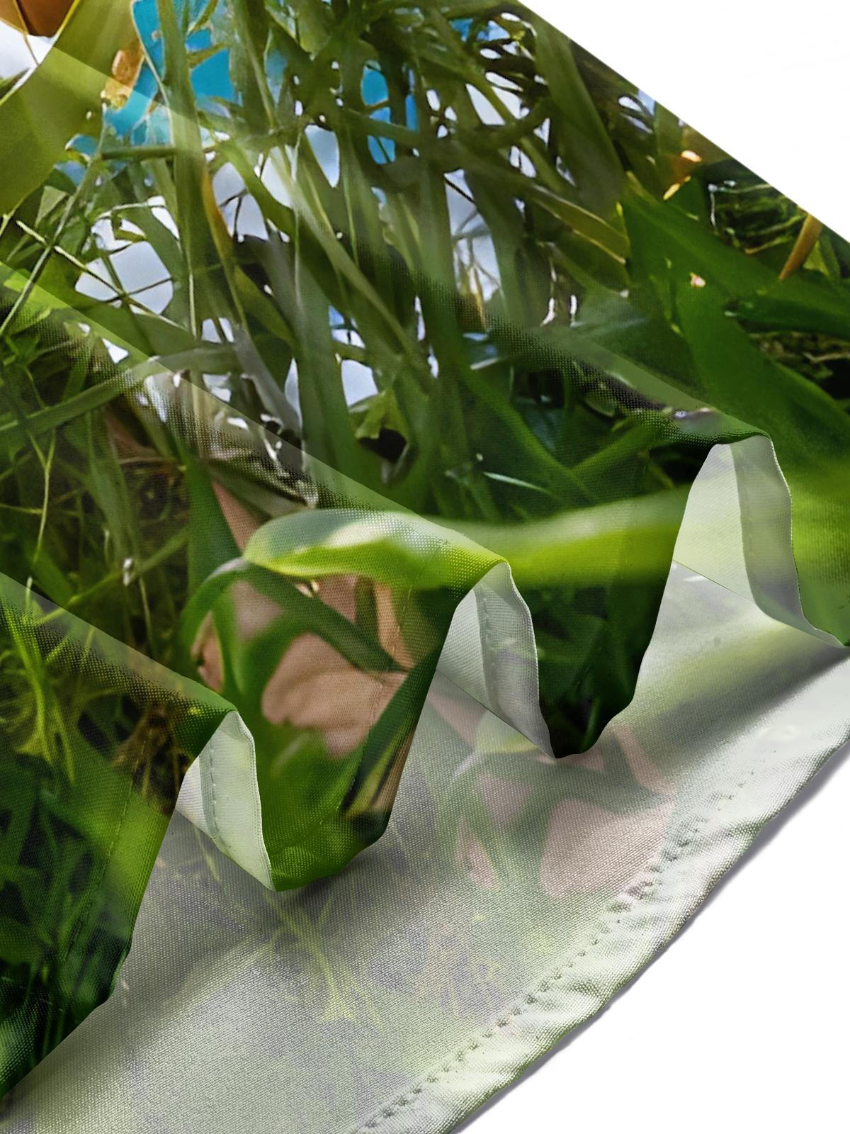 Fun Grass Feet Stepping Ants Men's Pocket Short Sleeve Shirts